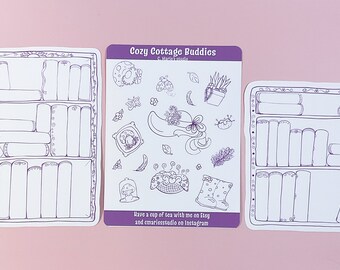 Cozy Cottage Bookcases and Buddies