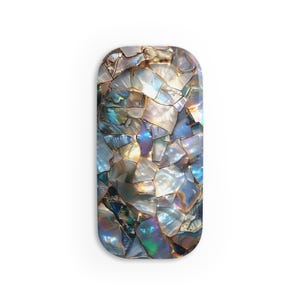 Phone Grip Featuring Pearl Opal And Gold Compatible with Samsung and iPhone Phone Cases Samsung S24 Ultra iPhone 15 Pro Max