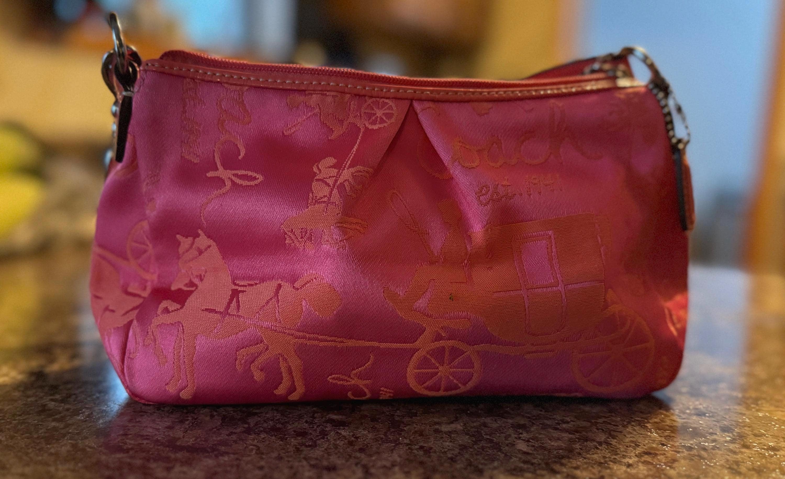 Pink Coach Vintage Horse and Carriage 9x5 Purse - Etsy