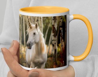Taza de unicornio, taza de fantasía, unicornio lindo, taza Kawaii, taza envolvente, regalo de chica nerd, amante del unicornio, arte de unicornio, regalo de unicornio, regalo inusual