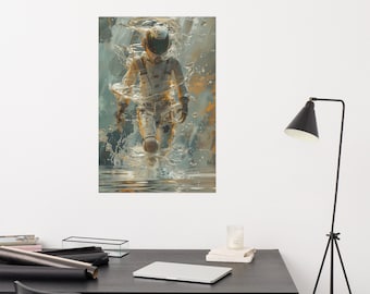 Cartel Cyberpunk, Arte Cyberpunk, Decoración Futurista, Decoración de Ciencia Ficción, Decoración de Robots, Arte de Pared Extraño, Futurismo Retro,