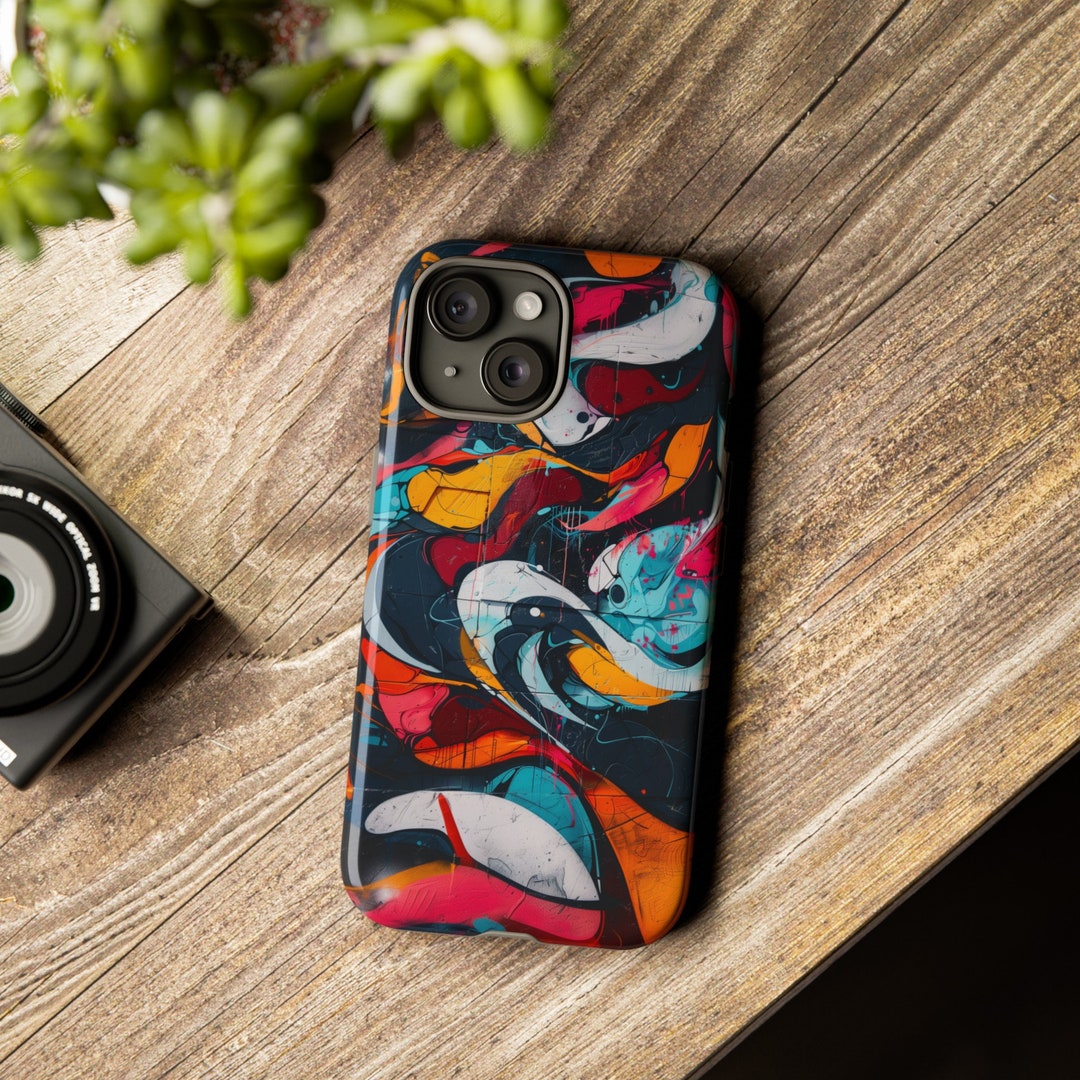Abstract Colorful Street Art Iphone/android Cell Phone Case | Geometric ...