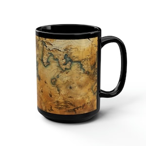 tasse de carte au trésor | Tasse à café en céramique Explorer | Tasse à thé pirate 15 oz