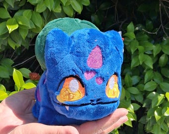 Clearance Handmade Plush Sale – 50% Off Fantasy, Animal, and Pokémon-Inspired Plushies – Bulbasaur, Pikachu, Cats and Moon Bunnies