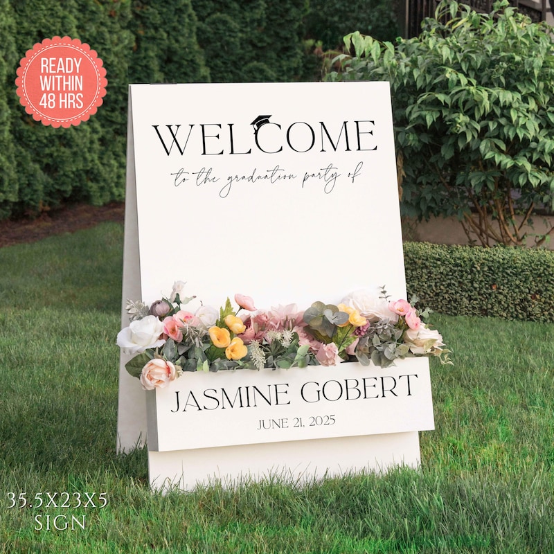 White Tall Welcome Sign - Etsy
