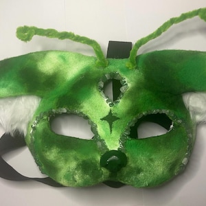 Máscara Therian de alienígena verde