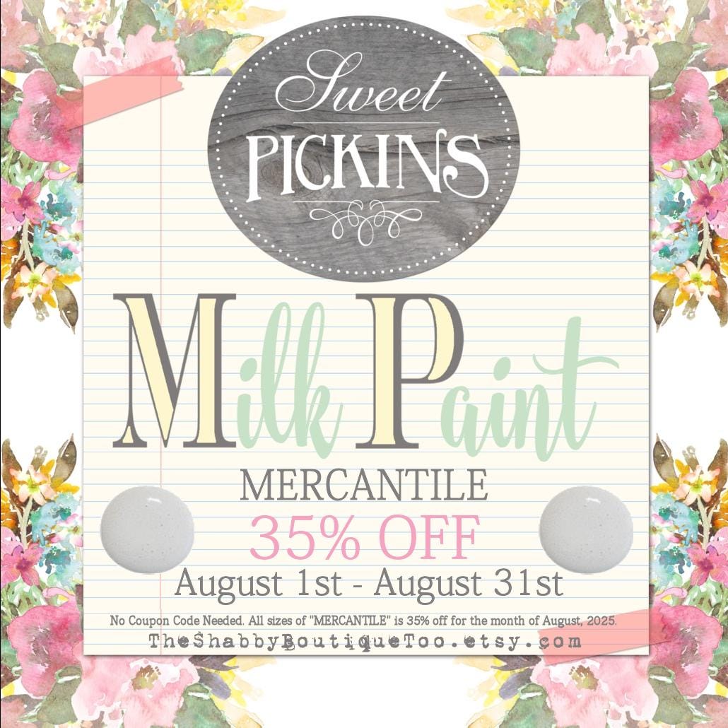 35% Off COLOR of the MONTH "Mercantile" Sweet Pickins Milk Paint in 2oz, Pint, Quart, Gallon Paint or Stain Free Ship on 150 Light Grey Gray