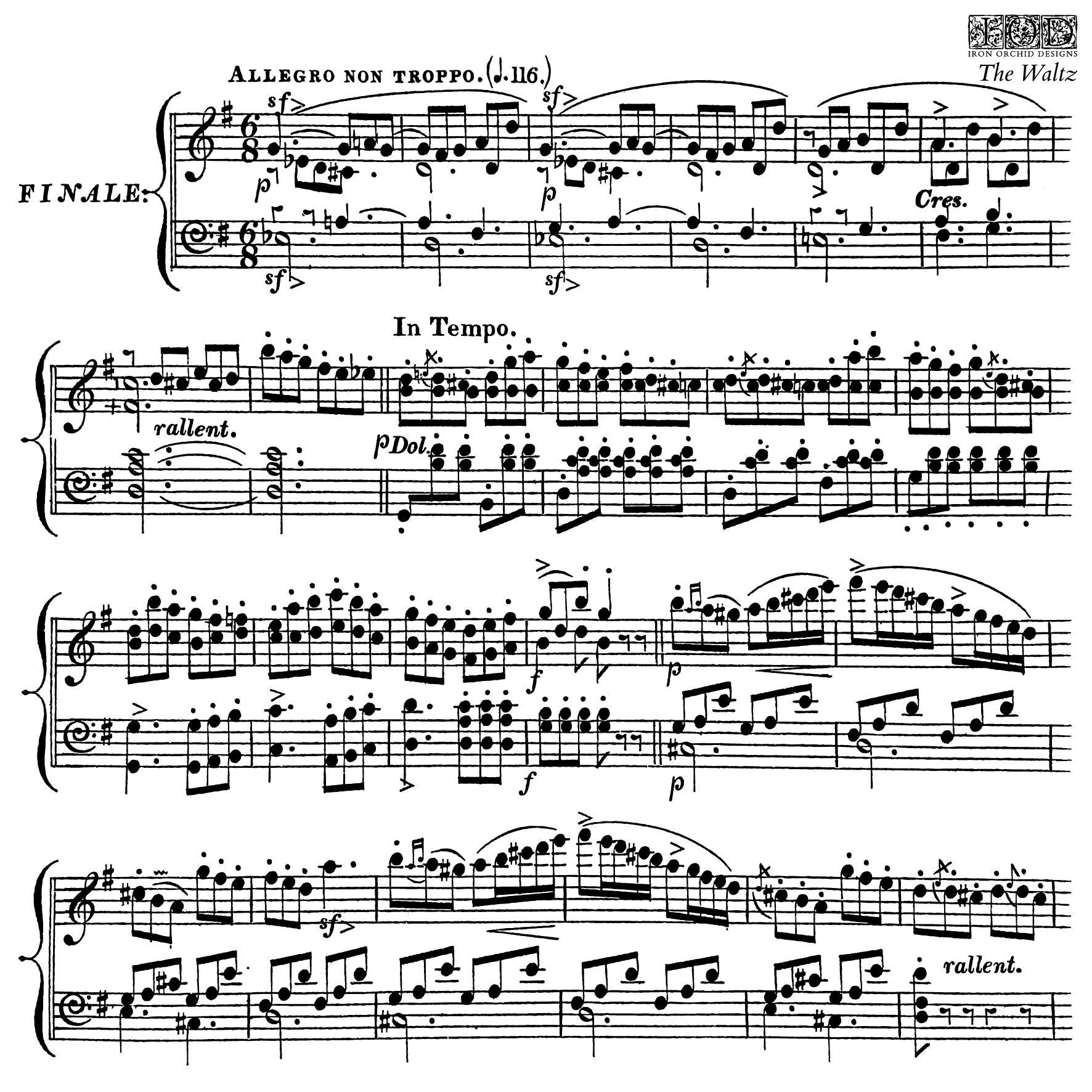 New* IOD The Waltz Decor Stamp™ 12" x 12" FREE SHIPPING Orders over 150 Rubber Silicone Floral Background Antique Sheet Music Song French