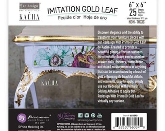 NEW** Gold Leaf by Kacha for ReDesign with Prima FREE SHIPPING Orders over 150 Imitation Gilding Leaf