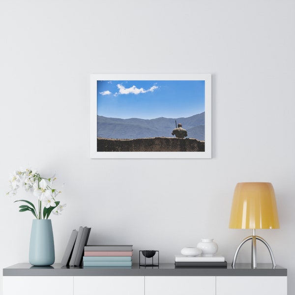 Photograph Daedalus Sculpture Carved By Polish Artist Igor Mitoraj in Pompeii, Campania Italy Summer Framed Horizontal Poster