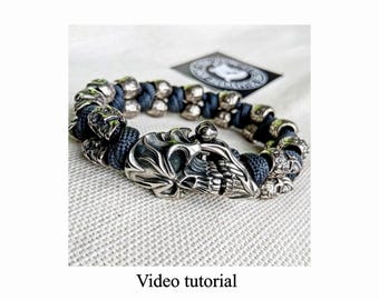 Paracord Bracelet Weaving Tutorial: Celtic Knot Bangle (PDF)