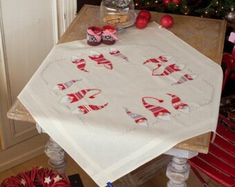 Kit De Broderie Nappe Maritime Ernst Schäfer 85x85 Cm - Motif Pré-dessiné Point De Croix Côte Mer Plage