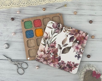 Seed Bead Organizer: Wooden Beading Board, Craft Sorting Tray