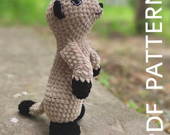 Crochet Meerkat Pattern: Amigurumi Tutorial (PDF file)