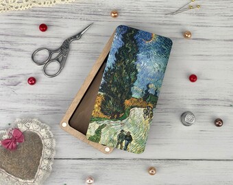 Wooden Magnetic Needle Minder: Sewing Craft Organizer