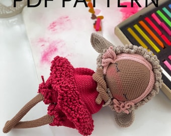 Patrón de oveja de crochet: Tutorial de amigurumi para principiantes (PDF)