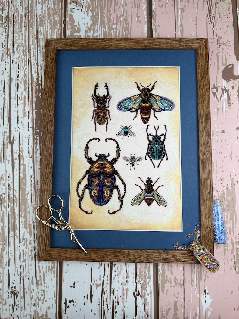 a picture of some bugs on a wall