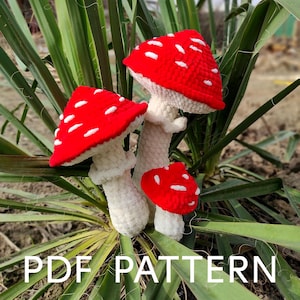Crochet Pattern Mushrooms (Amigurumi tutorial PDF file). Crochet Pattern Amigurumi Mushrooms. Cute Crochet Tutorial for Beginners (1 PDF)