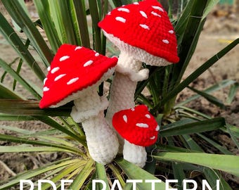 Wzór amigurumi z grzybami na szydełku: samouczek dla początkujących (PDF)