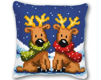 DIYクリスマスドリンク枕カバー、ビーズ刺繍キット、クリスマス