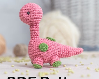 Crochet Apatosaurus Dinosaur Pattern: Beginner Amigurumi Tutorial (PDF)