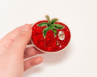Tomatenbrochepakket: DIY-knutselpakket met kralenborduurwerk