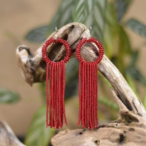 DIY Beaded Tassel Earrings Kit: Adult Jewelry Making Craft