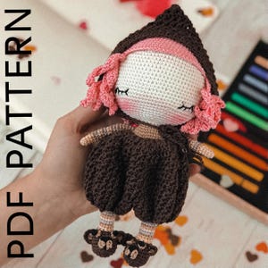 Crochet Bear Doll Pattern: Amigurumi Sleepy Toy (PDF Pattern)