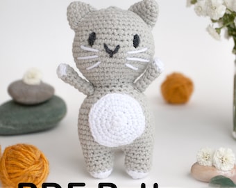 Crochet Cat Pattern: Amigurumi Tutorial for Beginners (PDF File)