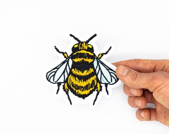 Bee Embroidered Iron on Patches