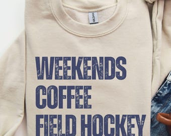Field hockey sweatshirt, college field hockey, field hockey gifts, hockey mom shirt, field hockey goalie shirt, retro hockey sweatshirt