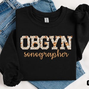 Fall season OBGYN sonographer sweatshirt, Gift for obgyn sonographer, Autumn OBGYN Nurse sweatshirt, Pumpkin Obstetrics and Gynecology Nurse