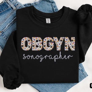 Halloween OBGYN sonographer sweatshirt, Gift for obgyn sonographer, OBGYN Nurse sweat, Obstetrics and Gynecology Nurse sweat, OBGYN sweats
