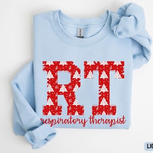 Christmas respiratory therapist sweatshirt, Gift for respiratory therapist, Holiday season respiratory tech sweatshirt