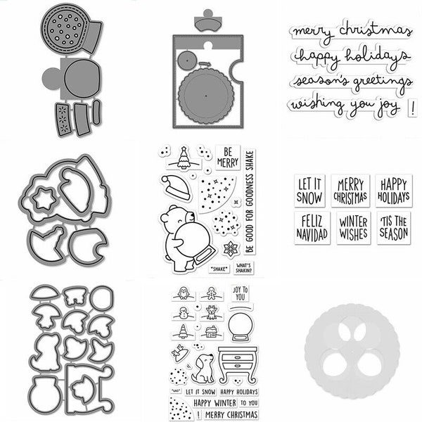 Weihnachten Tiere Metall Stanzformen Stempel DIY Scrapbooking Prägung Handwerk