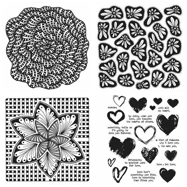 Jahrgang Blume Klar Gummi Stempel Stempeln DIY Scrapbooking Papierkarte Handwerk