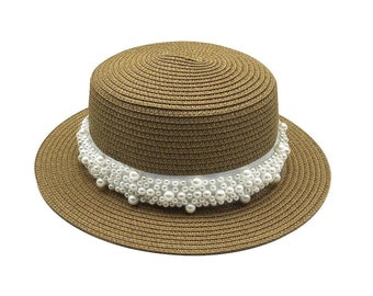 Sommer Flache sonne hüte für frauen feminino stroh hut panama stil