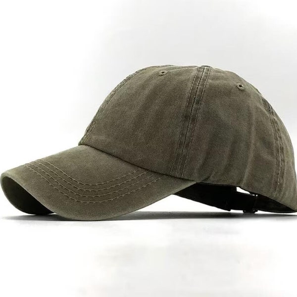 Einfache Gewaschen Baumwolle Einstellbare Feste farbe Baseball Kappe Unisex paar cap Mode Freizeit papa Hut angeln Hysterese kappe