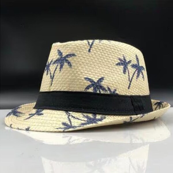 Stroh Sonnenhut Für Männer Sommer Süße Retro Kid Stroh Hüte Strand Panama Hut Jungen Sonnenhut Hüte