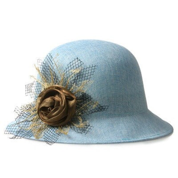 Mode Frauen Dame Top Hut Frühling Sommer Bowler Hüte Stroh Cap Atmungsaktiv Sonnencreme Flachs Gaze Blumen Elegante