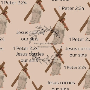 Jesus Carries Our Sins Seamless File