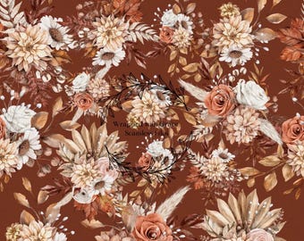 Fall Floral Seamless File