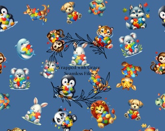 Autism Awareness Seamless File