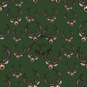 Deer Heading Seamless File | Hunting Seamless File