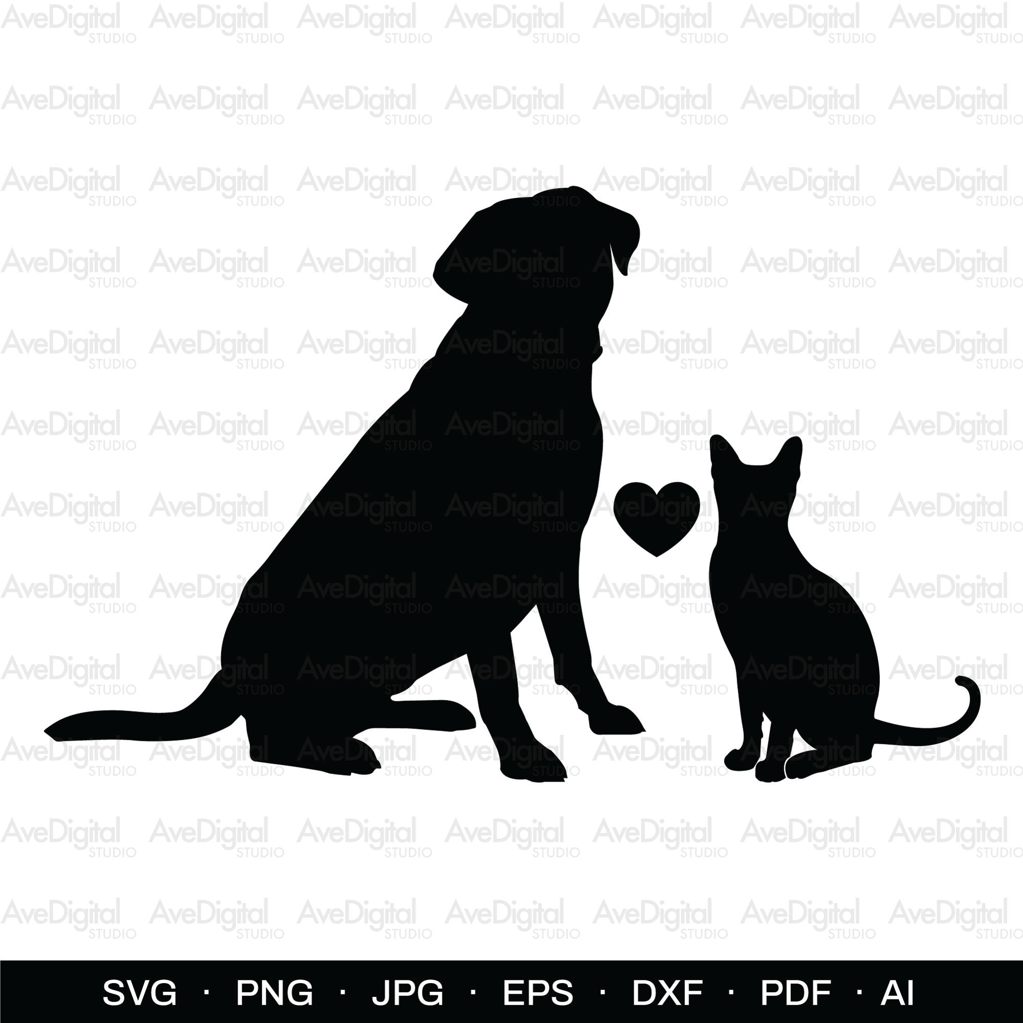 Perro y gato svg - Etsy España perro-y-gato-svg-etsy-espa-a
