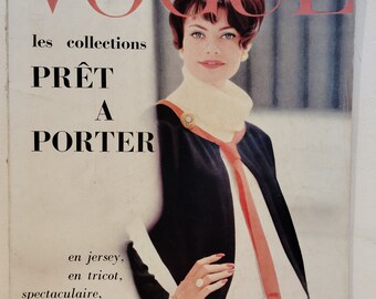 Magazine Vogue août 1960 126.pages prêt à porter