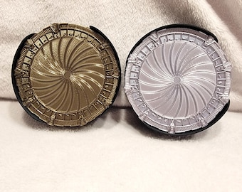 Stargate SG-1 Coaster w/Iris. Set of 4 w/holder - 2 different colors
