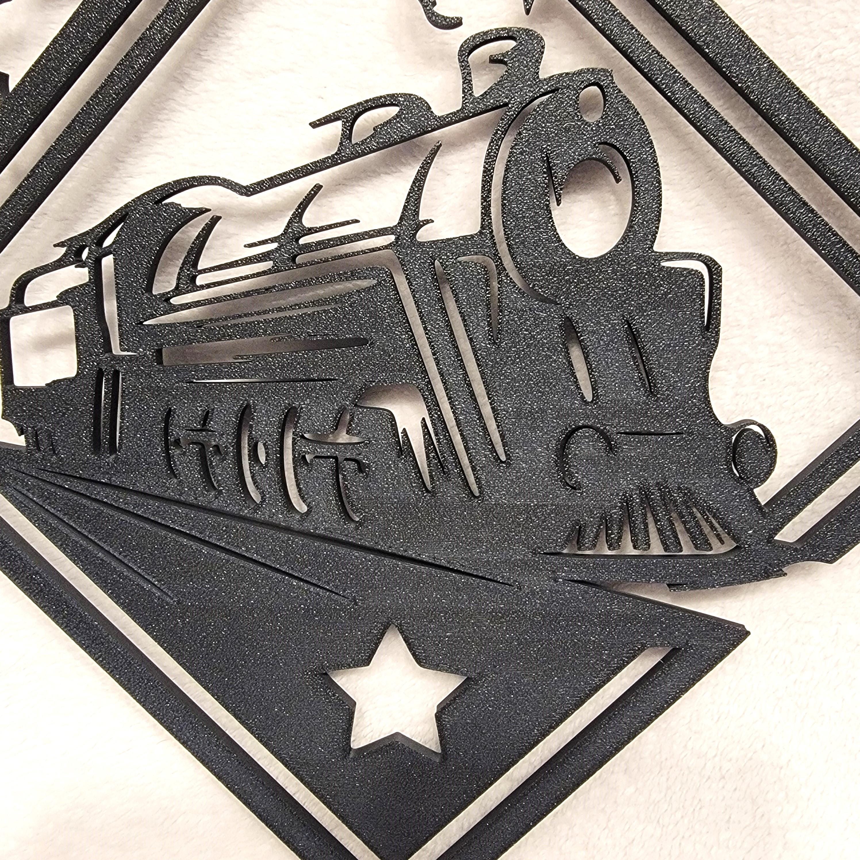 Vintage Steam Locomotive Wall Art - Etsy