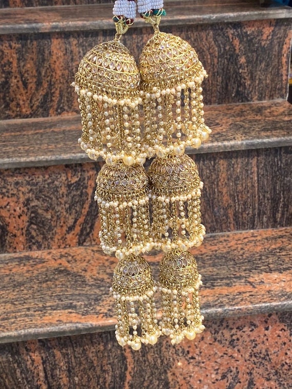Punjabi Sikh Wedding Kaleera Pakistani Wedding Gold Kaleeras Bridal Kaleera Indian Wedding Kaleera Bridal Bangles Etsy