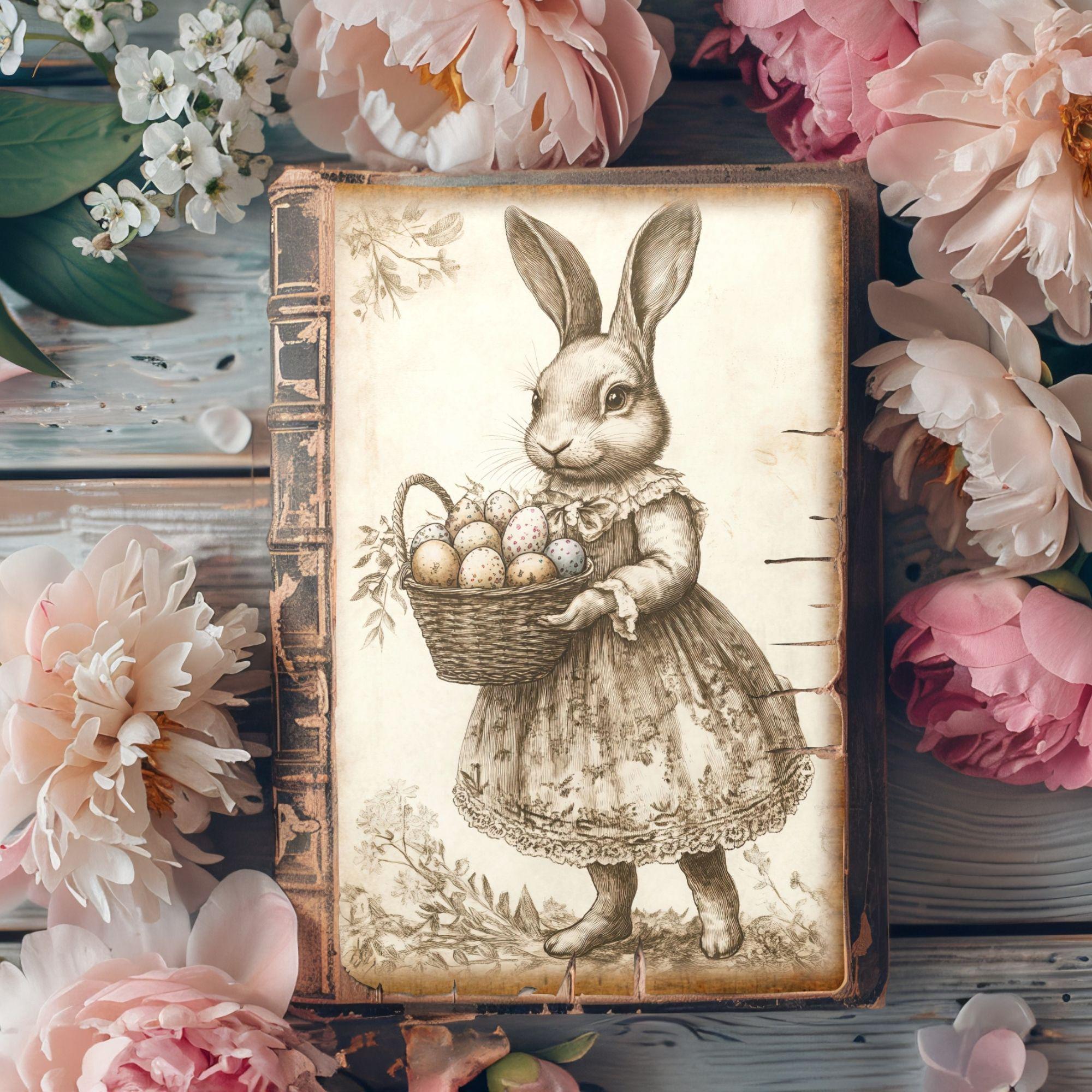 Vintage Easter Junk Journal Papers, Digital Download Kit, Printable ...